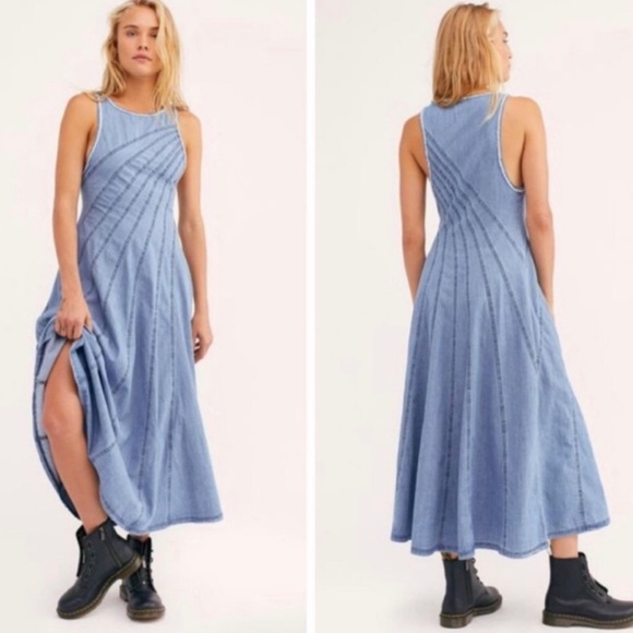 jean midi dress